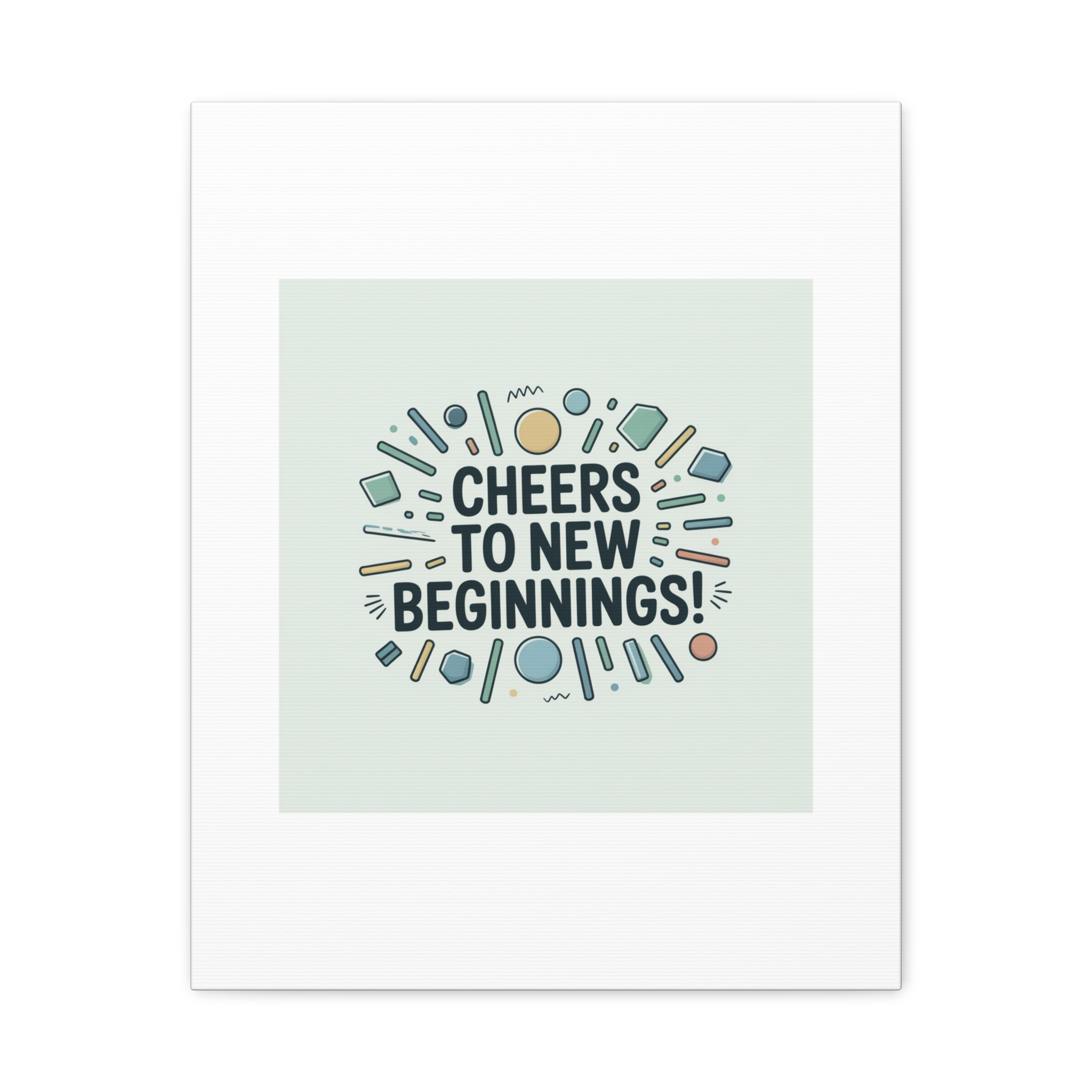 Cheers to New Beginnings Canvas | 2026 goals, new year motivation - Image 125