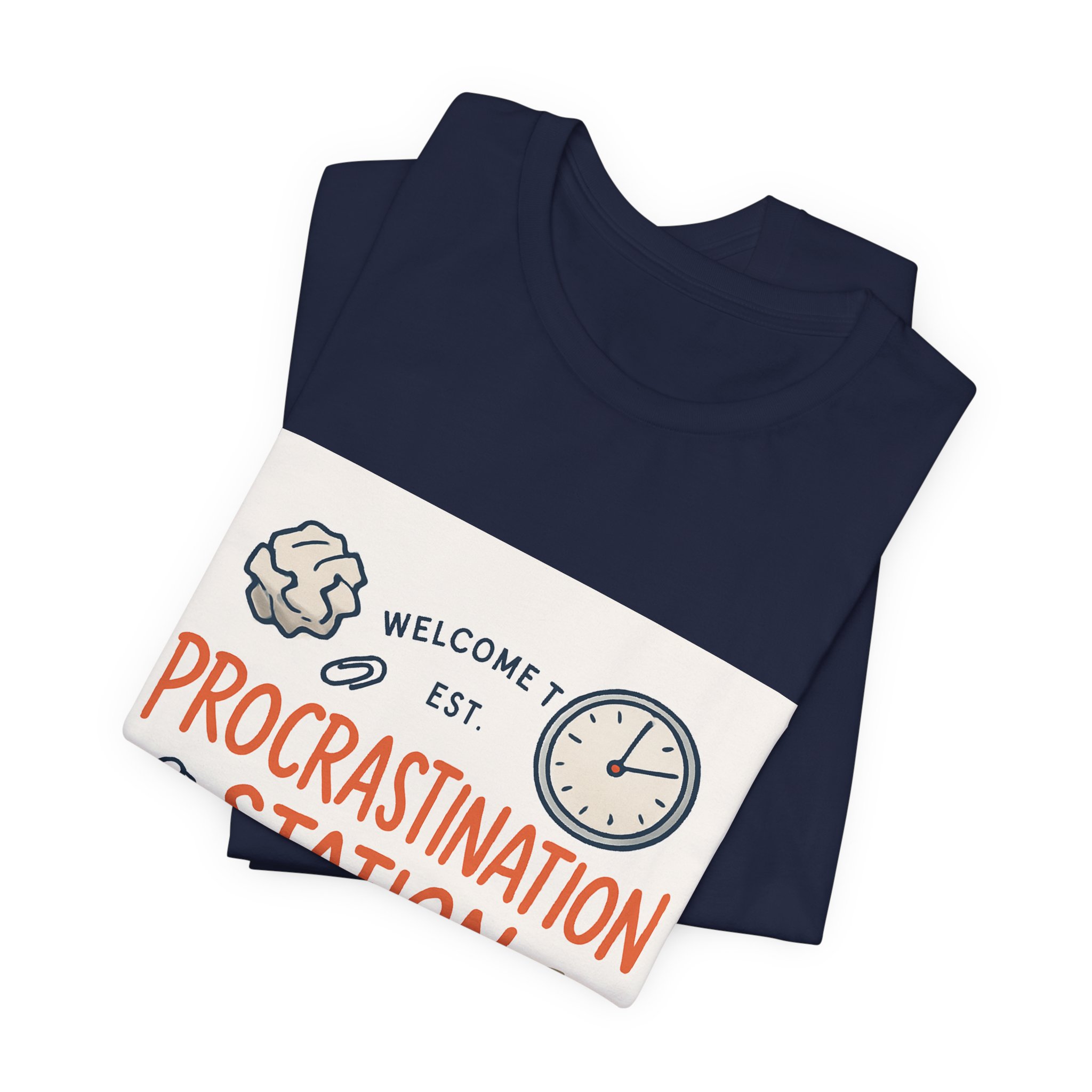 Procrastination Station T‑Shirt – Funny Coffee & Clock Graphic Tee - Image 19
