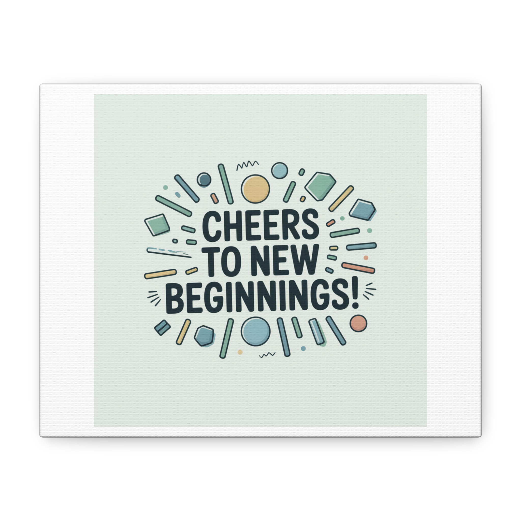 Cheers to New Beginnings Canvas | 2026 goals, new year motivation