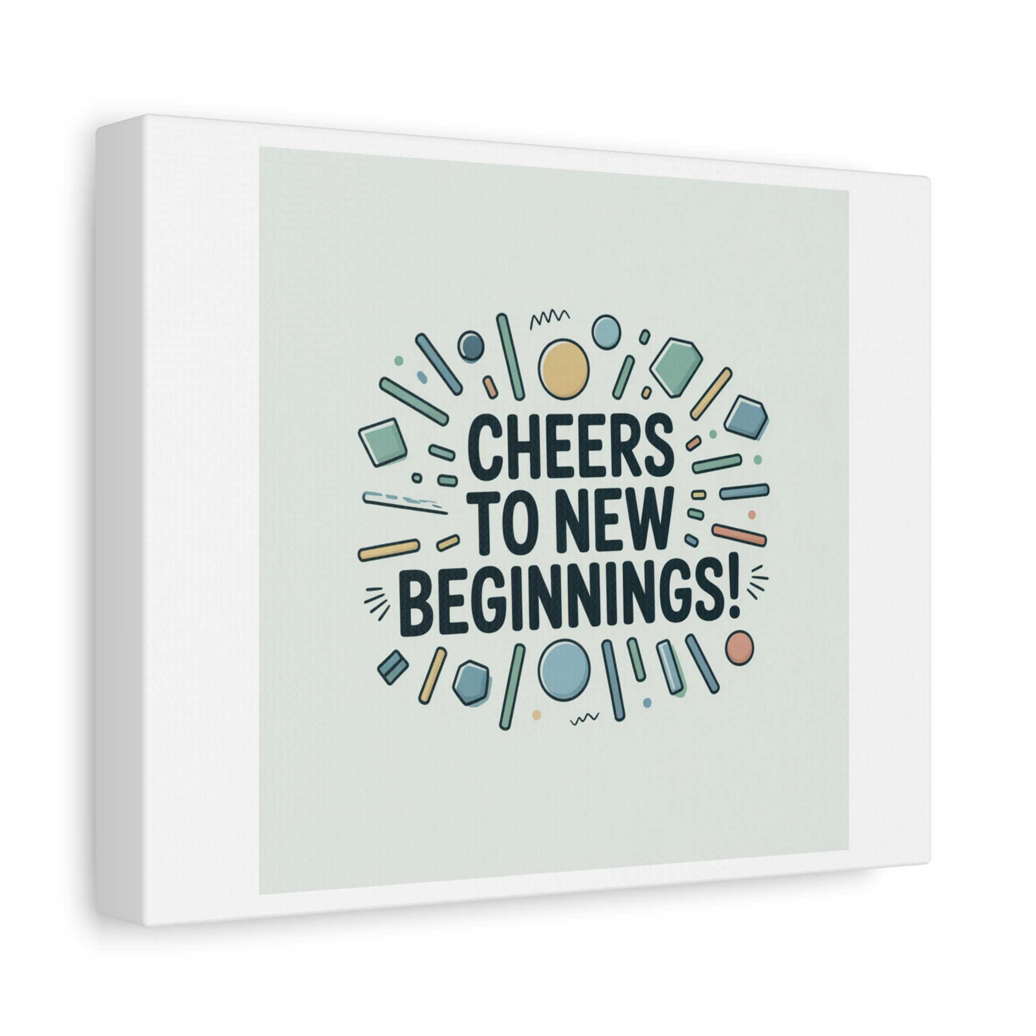 Cheers to New Beginnings Canvas | 2026 goals, new year motivation - Image 2