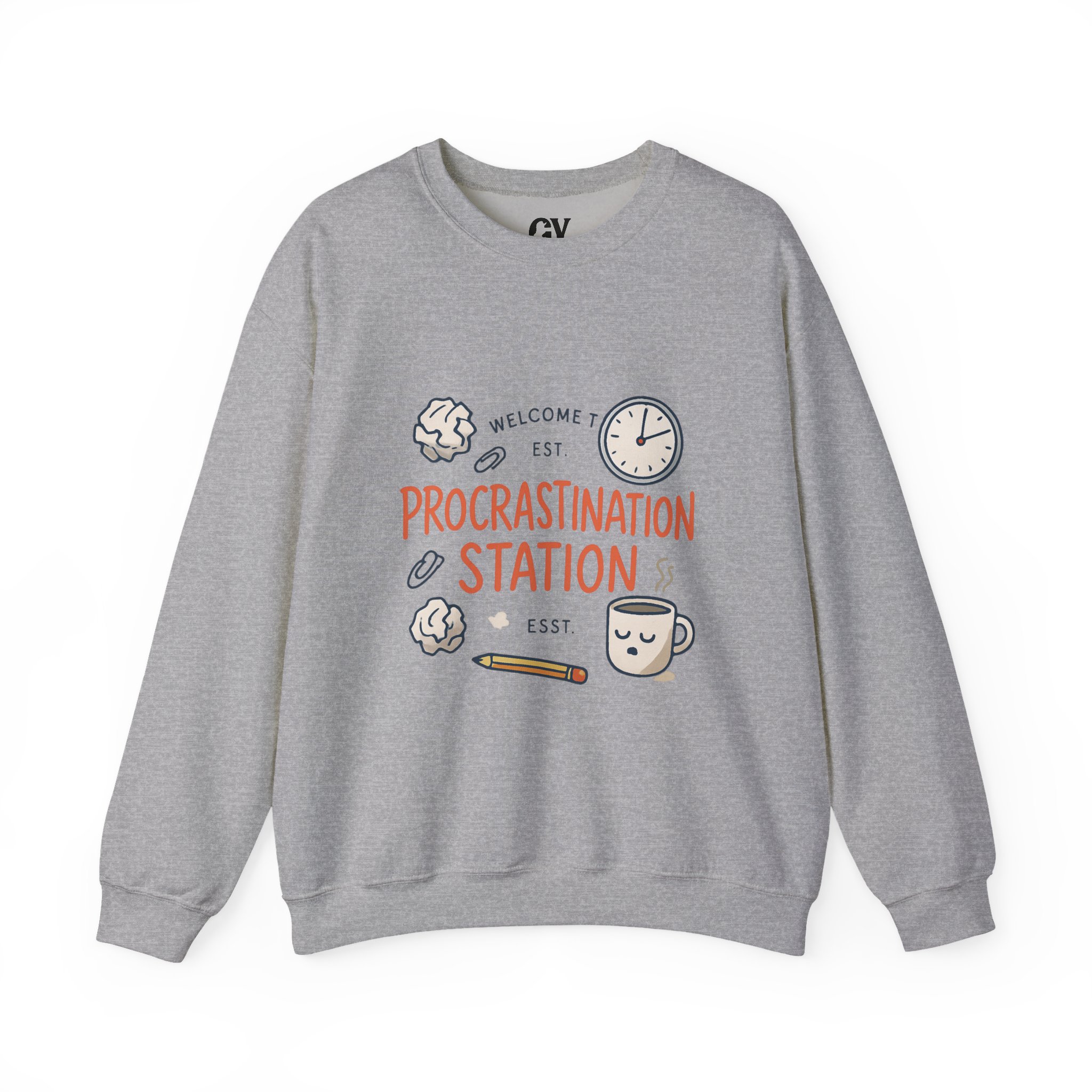 Procrastination Station Crewneck Sweatshirt - Image 11