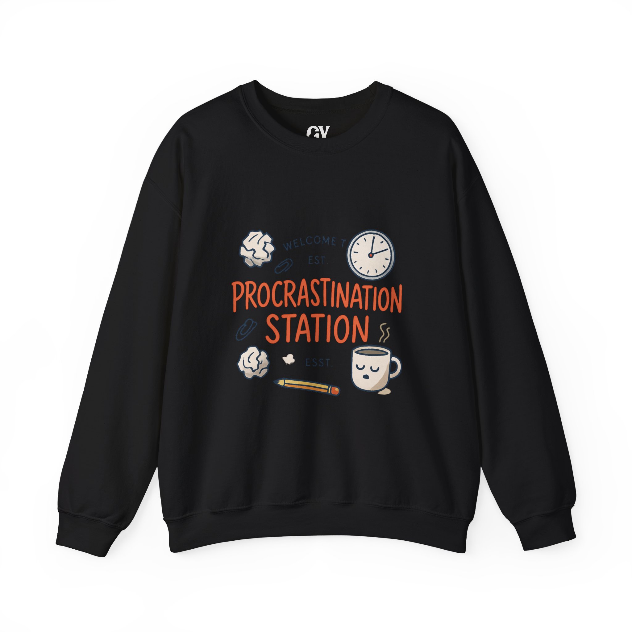 Procrastination Station Crewneck Sweatshirt - Image 5