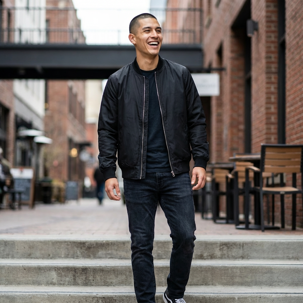 Neon Doodle Bomber Jacket - Image 3