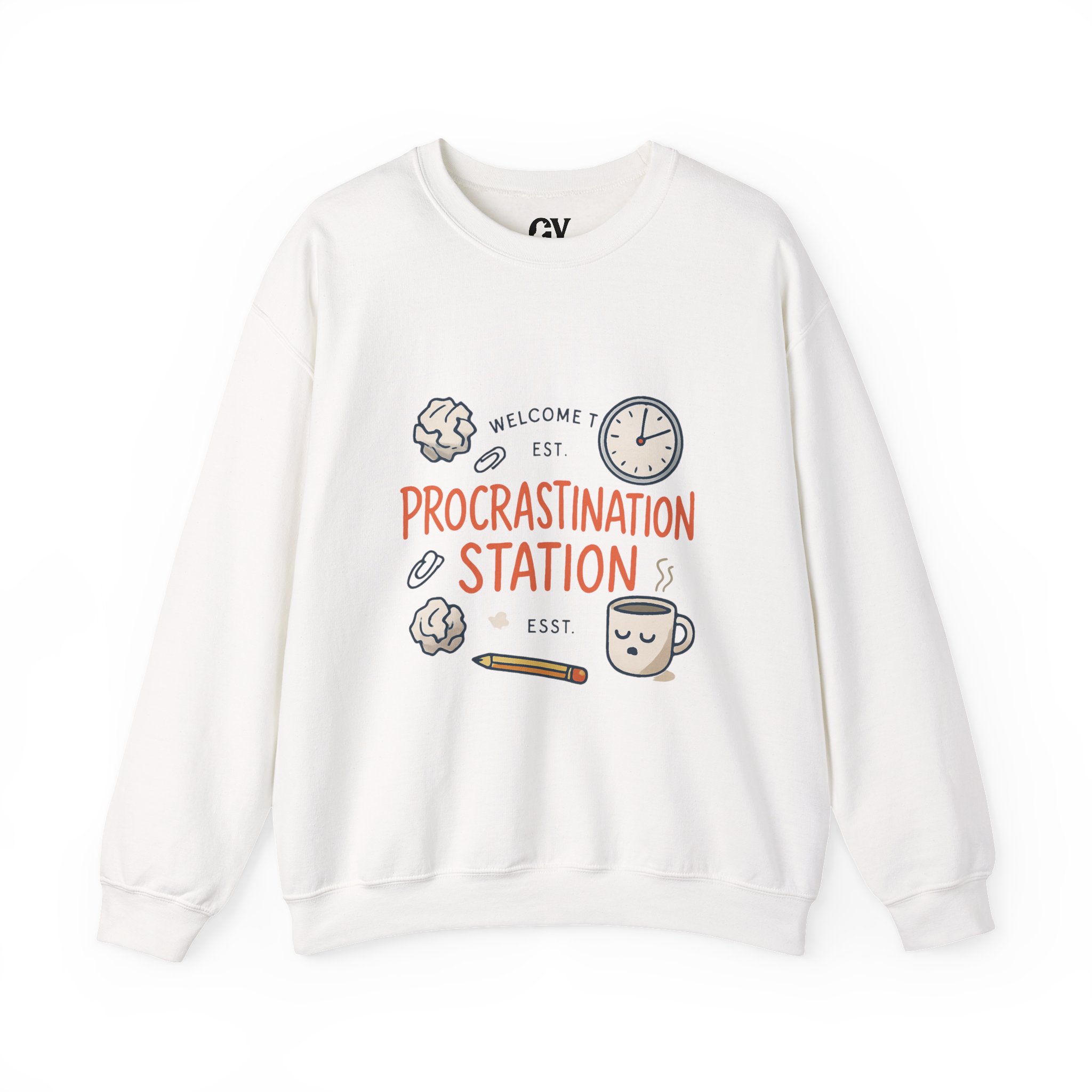 Procrastination Station Crewneck Sweatshirt